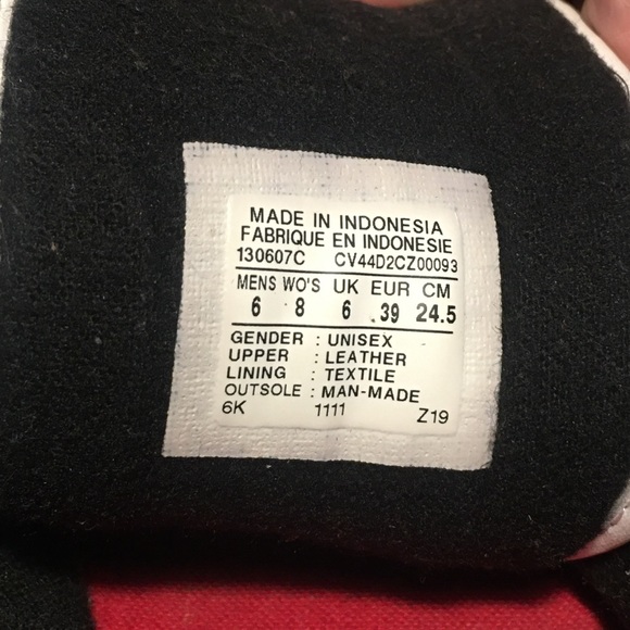 Rare leather Converse two fold high tops. Mens 6/Womens 8 - Picture 8 of 13